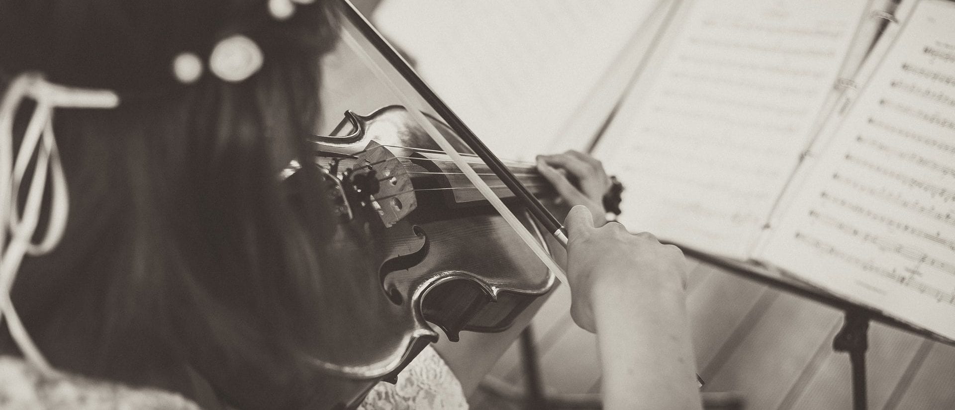 Violin and sheet music